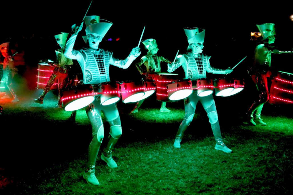 Lindisfarne Festival 2021 - Spark LED Drummers