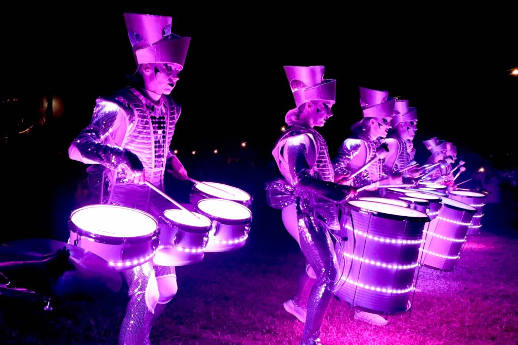 Lindisfarne Festival 2021 - Spark LED Drummers 2